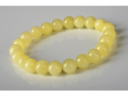 Náramek jadeit žlutý 8mm