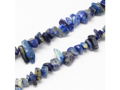 47732 lapis lazuli zlomky 4 10x4 6x2 4mm snura cca 80cm