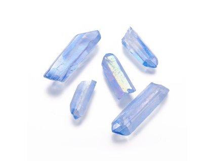 48841 krystal kristalu aqua aura modry tromlovany 30 75x12 20x4 18mm baleni cca 100g ccacccc kusu