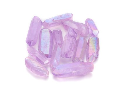 48847 krystal kristalu aqua aura fialovy tromlovany 30 75x12 20x4 18mm baleni cca 100g ccacccc kusu
