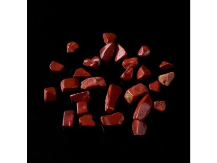 36319 jaspis cerveny zlomky 5 10 5x5 7x2 4mm baleni 10 gramu