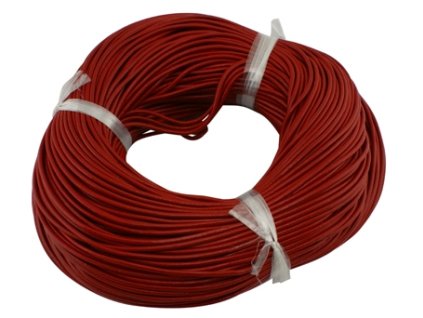 49846 hovezi kuze 1mm cervena navin cca 1m