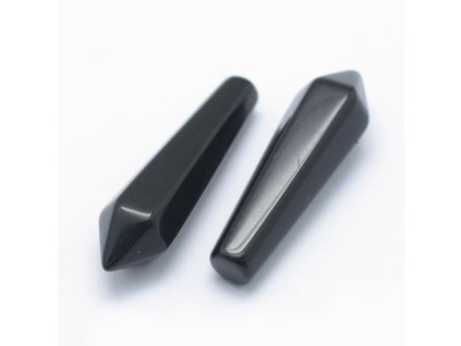 53080 1 hexagon obsidian 30 5x9x8mm