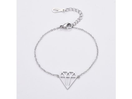 12785 naramek nerezova ocel 16 2 cm diamant