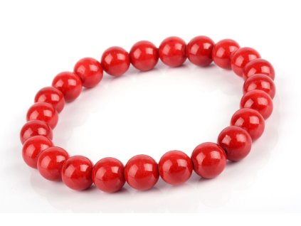 Náramek Jadeit červený 8mm