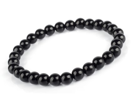 Náramek Obsidián černý 6mm
