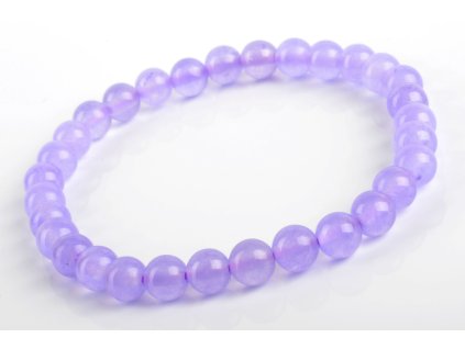Náramek Jadeit Malaysia fialový 6mm