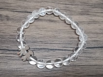 Náramek křišťál EXTRA 8mm pár
