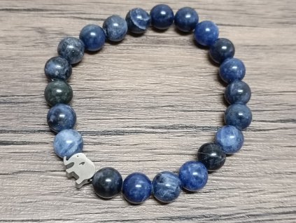 Náramek sodalit 8mm slon