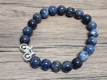 Náramek sodalit 8mm jízdní kolo