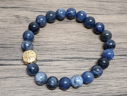 Náramek sodalit 8mm strom života