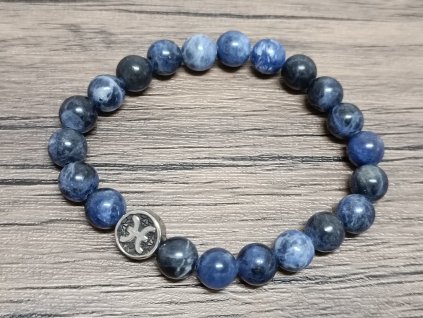 Náramek sodalit 8mm znamení Ryby