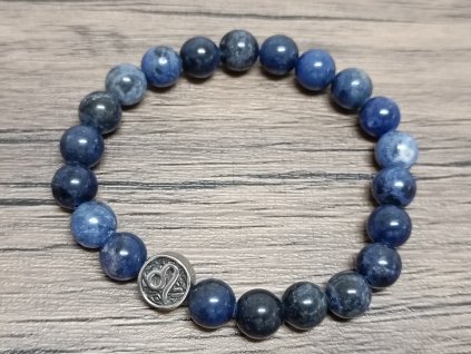Náramek sodalit 8mm znamení Lev