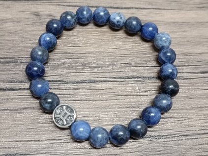Náramek sodalit 8mm znamení Blíženci