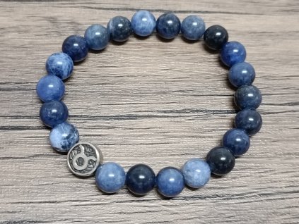 Náramek sodalit 8mm znamení Býk