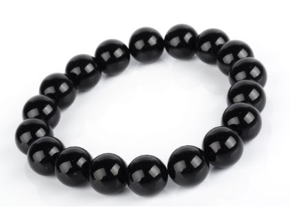 Náramek Obsidián černý 10mm