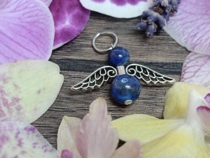 Přívěsek andílek lapis lazuli