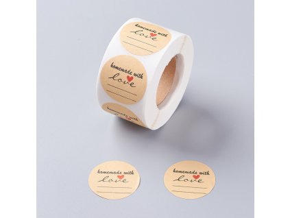 213 1 samolepky kotouc 500 kusu samolepek handmade