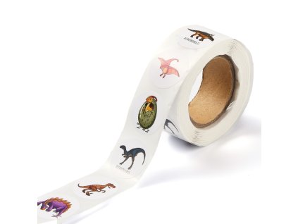 597 2 samolepky kotouc 500 kusu samolepek dinosauri