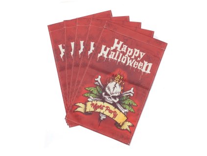 34636 halloween vlajka banner 445x304mm lebka skrizene hnaty