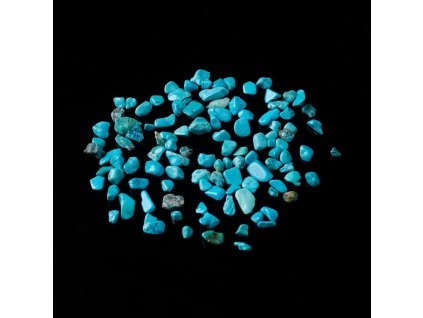 Tyrkenit zlomky 2~12x2~10x1~3mm balení 10 gramů