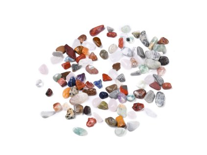 Mix minerálů zlomky 8~19x8~10x2~8mm balení 10 gramů