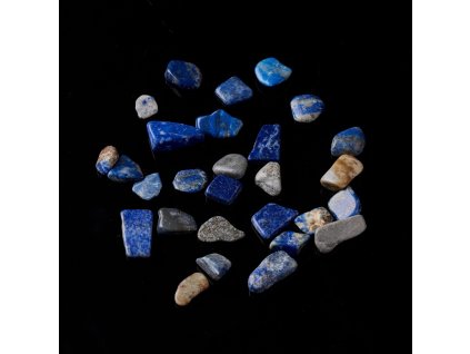 Lapis lazuli zlomky 5~10.5x5~7x2~4mm balení 10 gramů