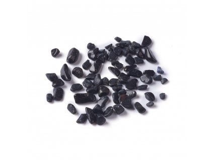 Turmalín černý zlomky 2~12x2~10x1~3mm balení 10 gramů
