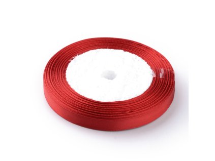 36025 vanocni satenova stuha 38mm cervena role cca 45m