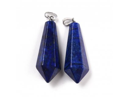 Přívěsek Lapis lazuli hexagon 35.3~38x13~14mm