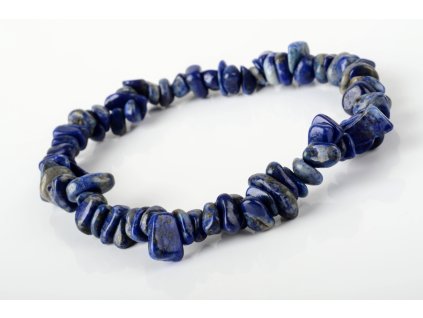Lapis lazuli náramek tromlovaný