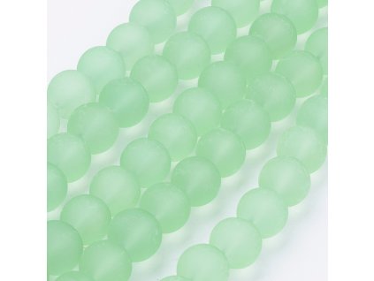 Skleněné korálky kulička 10mm zelené 5 kusů v balení