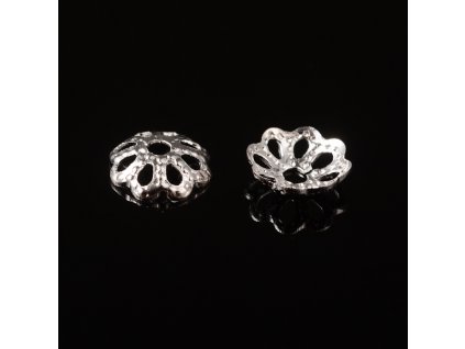 Bižuterní kaplík 6x1.5mm balení 10 kusů