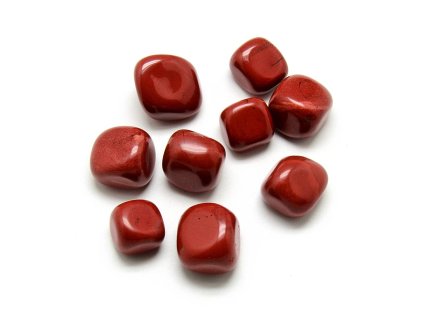 Jaspis červený tromlovaný 15~29x17~20x10~17mm balení cca 100g cca 4-6 kusů
