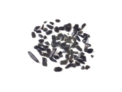 36376 obsidian zlomky 2 12x2 10x1 3mm baleni 10 gramu
