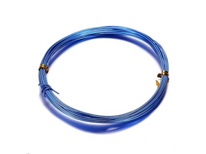 Hliníkový drátek modrý 1mm návin 10m