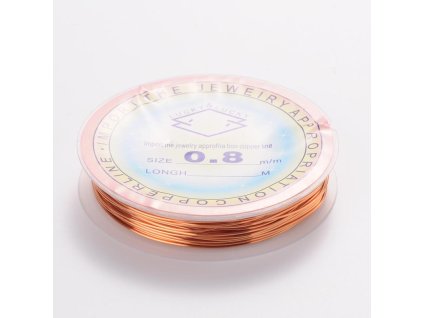 Měděný drátek  0.8mm návin 3m