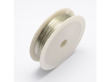 Železný drátek stříbrný 0.5mm návin 7m