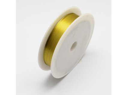 Železný drátek zlatý 0.5mm návin 7m