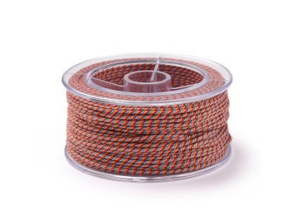 Splétaná bavlněná šňůra 1mm vícebarevná návin cca 28m