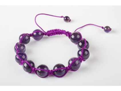 Náramek ametyst shambala
