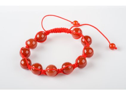 Náramek karneol shambala