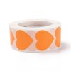 378 1 samolepky kotouc 500 kusu samolepek srdce oranzove