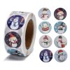 411 3 samolepky kotouc 500 kusu samolepek snehulak