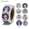 411 2 samolepky kotouc 500 kusu samolepek snehulak