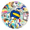 1311 2 vodeodolne samolepky sada 50 kusu sport volejbal