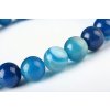 Náramek achát modrý 8mm