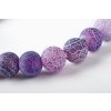 Náramek achát fialový matný 8mm