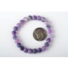 Náramek achát fialový matný 8mm