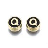 Korálek smaltovaný písmeno Q 8x4mm